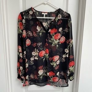 Joie Floral Silk Blouse